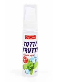 Гель-смазка Tutti-frutti со вкусом сладкой мяты - 30 гр. - Биоритм - купить с доставкой в Нижнем Тагиле