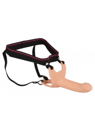 Силиконовый полый страпон на ремнях Silicone Strap-on - 16 см. - Orion - купить с доставкой в Нижнем Тагиле