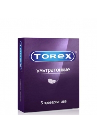 Презервативы Torex  Ультратонкие  - 3 шт. - Torex - купить с доставкой в Нижнем Тагиле