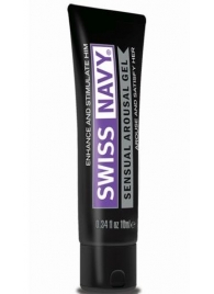 Возбуждающий гель-лубрикант на водной основе Sensual Arousal Lubricant - 10 мл. - Swiss navy - купить с доставкой в Нижнем Тагиле