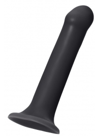 Черный фаллос на присоске Silicone Bendable Dildo XL - 20 см. - Strap-on-me - купить с доставкой в Нижнем Тагиле