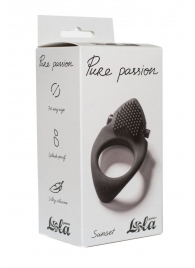 Черное эрекционное виброкольцо Pure Passion Sunset - Lola Games - в Нижнем Тагиле купить с доставкой