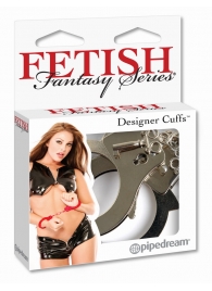 Металлические серебристые наручники Designer Metal Handcuffs - Pipedream - купить с доставкой в Нижнем Тагиле