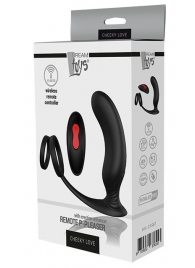 Черный массажер простаты REMOTE P-PLEASER - Dream Toys - в Нижнем Тагиле купить с доставкой