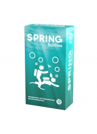 Презервативы SPRING BUBBLES с пупырышками - 12 шт. - SPRING - купить с доставкой в Нижнем Тагиле