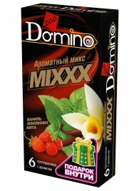 Ароматизированные презервативы DOMINO  Ароматный микс  - 6 шт. - Domino - купить с доставкой в Нижнем Тагиле