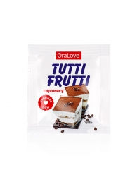 Пробник гель-смазки Tutti-frutti со вкусом тирамису - 4 гр. - Биоритм - купить с доставкой в Нижнем Тагиле