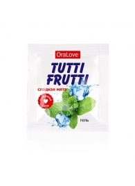 Пробник гель-смазки Tutti-frutti со вкусом мяты - 4 гр. - Биоритм - купить с доставкой в Нижнем Тагиле