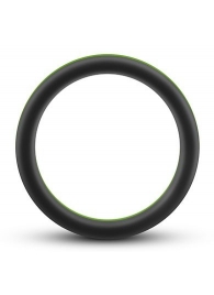 Черно-зеленое эрекционное кольцо Silicone Go Pro Cock Ring - Blush Novelties - в Нижнем Тагиле купить с доставкой