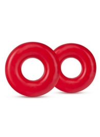 Набор из 2 красных эрекционных колец DONUT RINGS OVERSIZED - Blush Novelties - в Нижнем Тагиле купить с доставкой