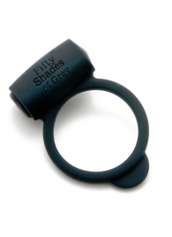 Темно-серое эрекционное кольцо Vibrating Love Ring с вибрацией - Fifty Shades of Grey - в Нижнем Тагиле купить с доставкой
