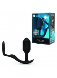 Черное эрекционное кольцо с анальным плагом Snug   Tug - b-Vibe - в Нижнем Тагиле купить с доставкой