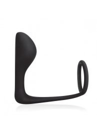 Стимулятор простаты с фиксацией эрекционным кольцом Prostate Gear - BlueLine - в Нижнем Тагиле купить с доставкой