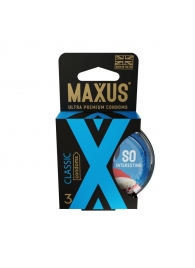 Классические презервативы в пластиковом кейсе MAXUS Classic - 3 шт. - Maxus - купить с доставкой в Нижнем Тагиле
