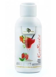 Интимный гель-смазка JUICY FRUIT с ароматом клубники - 100 мл. - БиоМед - купить с доставкой в Нижнем Тагиле