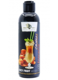 Интимный гель-смазка JUICY FRUIT с ароматом солёной карамели - 200 мл. - БиоМед - купить с доставкой в Нижнем Тагиле