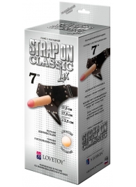 Пояс-трусики с насадкой Classic lux-Duke - 17,5 см. - LOVETOY (А-Полимер) - купить с доставкой в Нижнем Тагиле