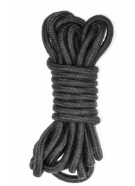 Черная веревка Do Not Disturb - 5 м. - Lola Games - купить с доставкой в Нижнем Тагиле