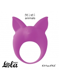 Фиолетовое эрекционное кольцо Kitten Kyle - Lola Games - в Нижнем Тагиле купить с доставкой