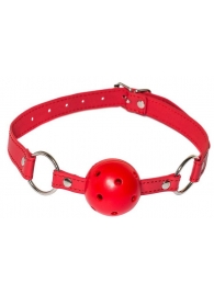 Красный кляп-шарик Firecracker - Lola Games - купить с доставкой в Нижнем Тагиле