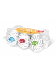 Набор из 6 мастурбаторов Tenga EGG Easy Beat с различным рельефом - Tenga - в Нижнем Тагиле купить с доставкой
