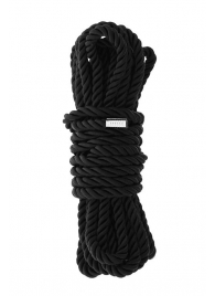 Черная веревка для шибари DELUXE BONDAGE ROPE - 5 м. - Dream Toys - купить с доставкой в Нижнем Тагиле
