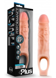 Телесный реалистичный фаллоудлинитель 9 Inch Silicone Cock Sheath Penis Extender - 22,86 см. - Blush Novelties - в Нижнем Тагиле купить с доставкой