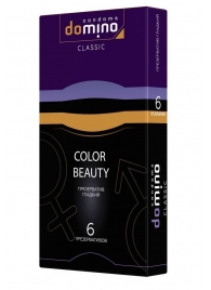 Разноцветные презервативы DOMINO Colour Beauty - 6 шт. - Domino - купить с доставкой в Нижнем Тагиле