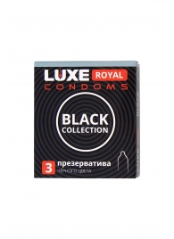 Черные презервативы LUXE Royal Black Collection - 3 шт. - Luxe - купить с доставкой в Нижнем Тагиле
