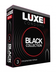 Черные презервативы LUXE Royal Black Collection - 3 шт. - Luxe - купить с доставкой в Нижнем Тагиле