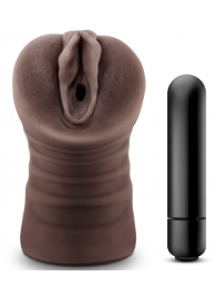 Коричневый мастурбатор-вагина Hot Chocolate Brianna - Blush Novelties - в Нижнем Тагиле купить с доставкой