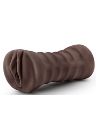 Коричневый мастурбатор-вагина Hot Chocolate Brianna - Blush Novelties - в Нижнем Тагиле купить с доставкой