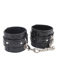Черные наручники Surrender Wrist Restraints - Chisa - купить с доставкой в Нижнем Тагиле