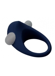 Гладкое синее эрекционное виброкольцо STIMU RING - Dream Toys - в Нижнем Тагиле купить с доставкой