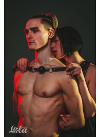 Черный кляп Love Addict на замочке - Lola Games - купить с доставкой в Нижнем Тагиле