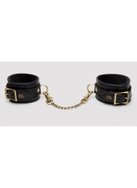 Черные оковы на ноги Bound to You Faux Leather Ankle Cuffs - Fifty Shades of Grey - купить с доставкой в Нижнем Тагиле
