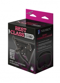 Черный пояс для насадок BEST CLASS STRAP - LOVETOY (А-Полимер) - купить с доставкой в Нижнем Тагиле