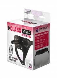 Черный пояс для насадок CLASS STRAP Restyling - LOVETOY (А-Полимер) - купить с доставкой в Нижнем Тагиле