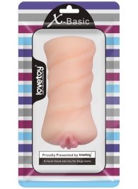 Телесный мастурбатор-вагина X-Basic Pocket Pussy без вибрации - Lovetoy - в Нижнем Тагиле купить с доставкой