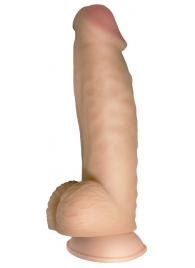 Телесный реалистичный фаллоимитатор на черных трусиках Real Big Strap-On - 34,5 см. - LOVETOY (А-Полимер) - купить с доставкой в Нижнем Тагиле