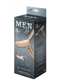 Телесный мужской парапротез MEN STYLE - 15 см. - LOVETOY (А-Полимер) - купить с доставкой в Нижнем Тагиле
