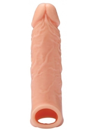 Телесная насадка EXTENDER WITH BALL STRAP 6.5 - 17 см. - Dream Toys - в Нижнем Тагиле купить с доставкой