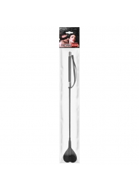 Черный стек с наконечником-сердечком - 54 см. - Notabu - купить с доставкой в Нижнем Тагиле