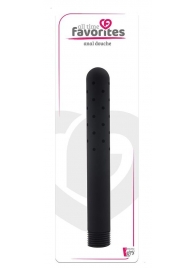 Черная насадка для анального душа ANAL DOUCHE - 15 см. - Dream Toys - купить с доставкой в Нижнем Тагиле