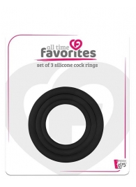 Набор из 3 эрекционных колец SILICONE COCKRINGS - Dream Toys - в Нижнем Тагиле купить с доставкой