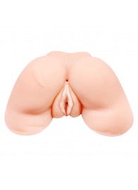 Телесная вибровагина Julie с 2 рабочими отверстиями - Baile - в Нижнем Тагиле купить с доставкой