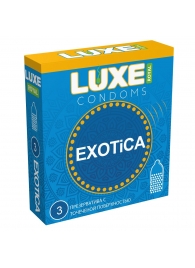 Текстурированные презервативы LUXE Royal Exotica - 3 шт. - Luxe - купить с доставкой в Нижнем Тагиле