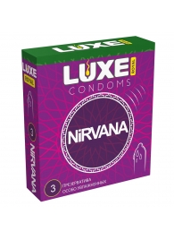 Презервативы с увеличенным количеством смазки LUXE Royal Nirvana - 3 шт. - Luxe - купить с доставкой в Нижнем Тагиле
