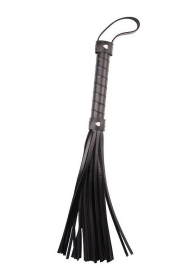 Черная многохвостая плеть Pleasure Whip - 46 см. - Chisa - купить с доставкой в Нижнем Тагиле