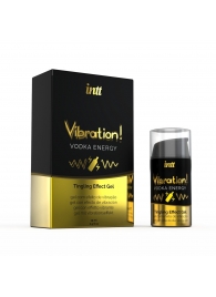 Жидкий интимный гель с эффектом вибрации Vibration! Vodka Energy - 15 мл. - INTT - купить с доставкой в Нижнем Тагиле